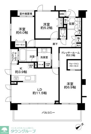 アンビシャス南柏の物件間取画像